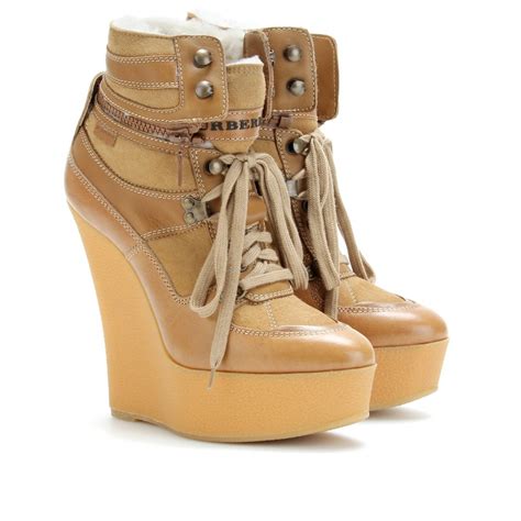 burberry wedge shoes|burberry wedge boots.